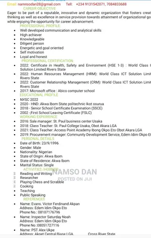 Clerical Administrative CV
