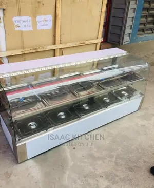 15plates Curved Glass Food Display Warmer