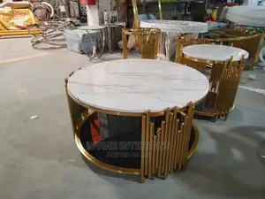 Gold Marble Center Table