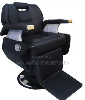 Executive Barbing Leather Chair With Footrest