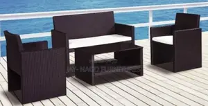 Outdoor Chilling Plastic Chair With Sitting Foam