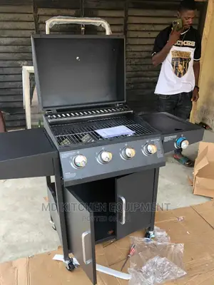 4 Burna Barbecue Grill With Side Cooker