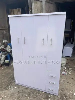 RDS White 4ft Wardrobe