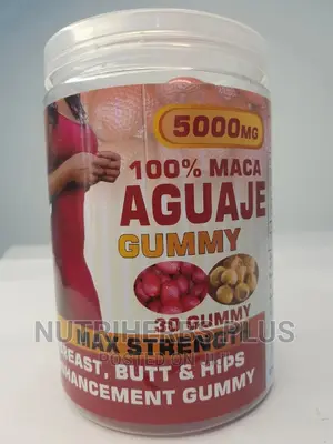 100% Maca Aguaje Gummy for Bigger Butt and Hips Enhancement