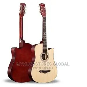 Acoustic Box Guitar With Bag and Strap -Natural