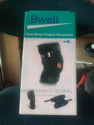 Bwell Knee Wrap Hinge (Neoprene) Size: M, L, XL, XXL, XXXL.