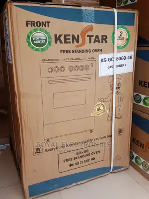 Brand New Kenstar 60*60 Standing 4 Gas Burner With Oven