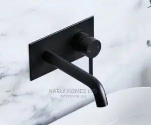 Black Conduit Wall Mixer Tap