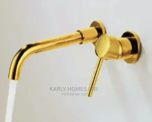 Gold Conduit Wall Mixer Tap