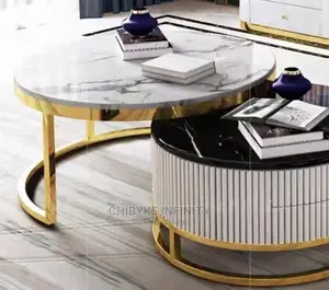 Quality Luxury 2in1 Marble Center Table and More Series.