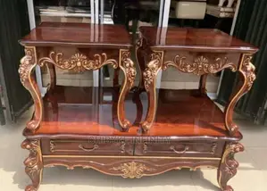 Royal Wooden Center Table and Side Stool
