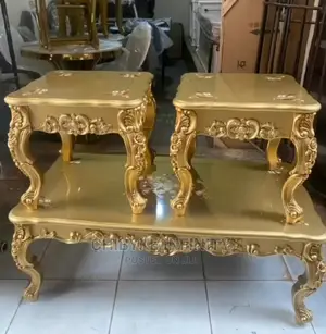 Royal Wooden Center Table and Side Stool