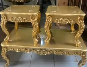 Royal Wooden Center Table and Side Stool