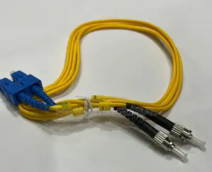 Fiber ST to SC Fiber Optic Patch Cable Single Mode Duplex 1m