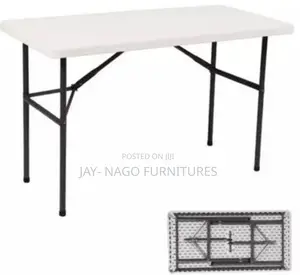 4ft Foldable Plastic Table With Iron Leg