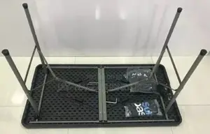 4ft Foldable Plastic Table With Iron Leg