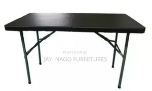 4ft Foldable Plastic Table With Iron Leg