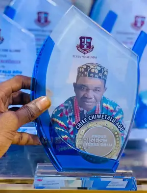 Glass Award Plaque S30