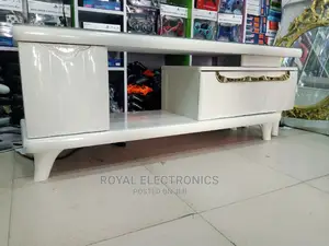 Modern TV Stand With Double Drawers