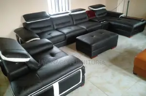 Pure Leather L Shape Sofa Chair