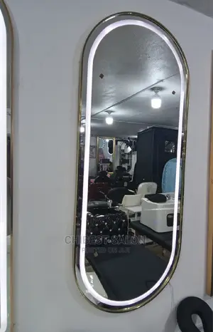 New Model Long Gold Light Mirror