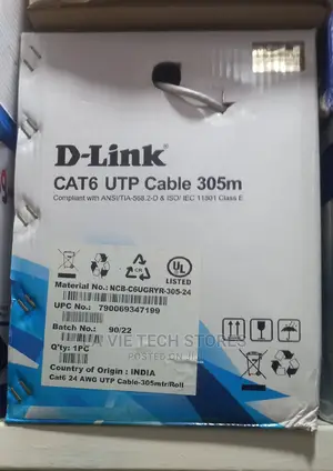 D-Link Cat6 Pure Copper Cable