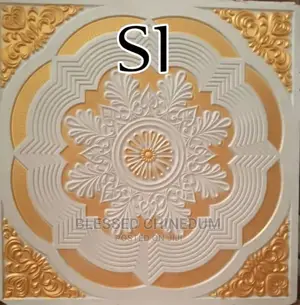 Gold Background P O P Gypsum Board