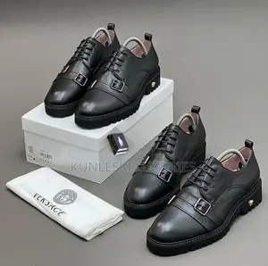Original Versace Luxury Men Leather Men Shoe