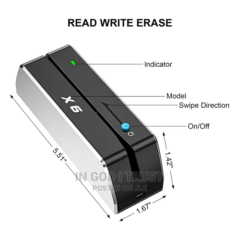MSRX6 MSRX6BT With Wireless Magnetic Card Reader Writer