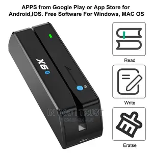 MSRX6 MSRX6BT With Wireless Magnetic Card Reader Writer