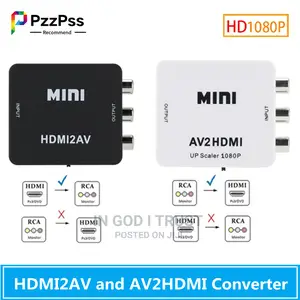 1080P Hdmi-compatible To AV Scaler Adapter Video Converter
