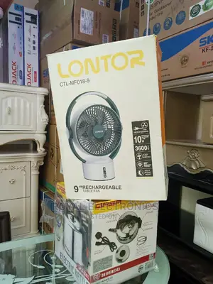 Classic Lontor 9 Inches Rechargeable Table Fan