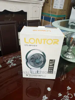 World Class Lontor(Ctl-Mf018-9)Rechargeable Table Fan