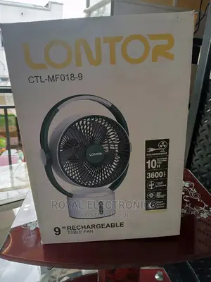 Superior Quality Lontor(Ctl-Mf018-9)Rechargeable Table Fan
