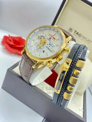 Tag Heuer Leather Wristwatch