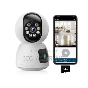 64gb Sd Card + 2mp Dual Lens Wifi PTZ Auto Tracking Camera