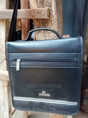Black Leather Side Bag and Shoulder Bag