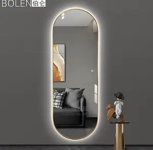 Black Frame Mirror (Gold)