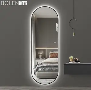 Black Frame Mirror (Gold)