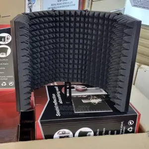 Studio Microphone Isolation Shield(5 Face)