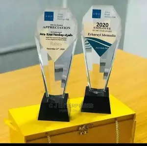 Glass Award Plaque E59