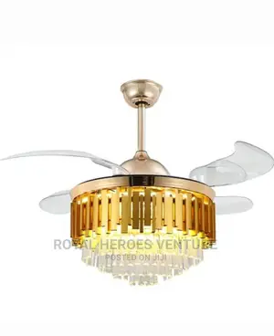 Chandelier Fan, Bluetooth Remote Control Light