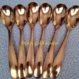 6pcs Gold Spoon Set
