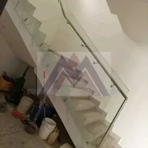 Wall Frameless Glass Staircase Handrail