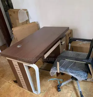 Executive Office Table Set With Chair.