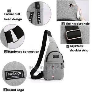 Men Shoulder Bags Nylon Chest Bag