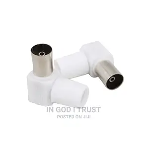 1PCS Plastic Right Angle Female Plug F Connector