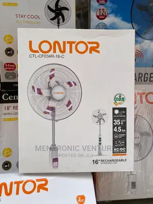 Lontor Rechargeable Fan 16"