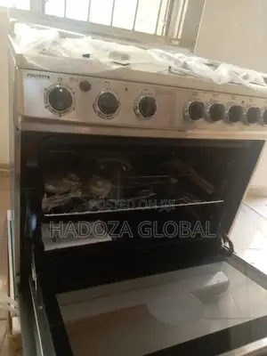 Polystar Gas Cooker 4 Gas + 1 Hot Plate Stainless