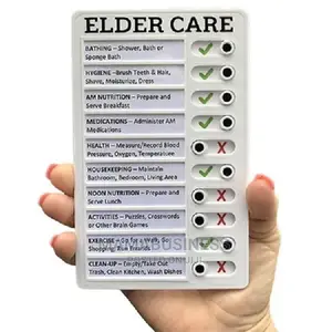 Elder Care Planner Chart Checklist Memo Board